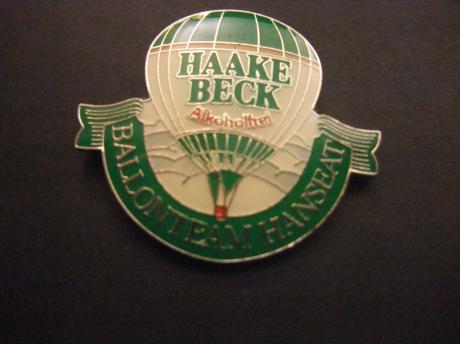 Haake Beck Alkoholfrei bier Duitsland ballonteam Hanseat,heteluchtballon